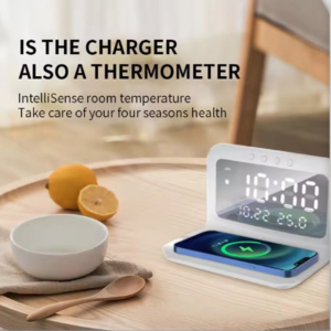 2 in 1 alarm clock wireless charger
