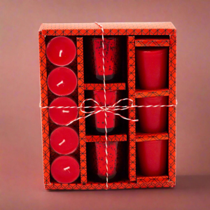 Candle Holder Gift Set with Glass Holder 