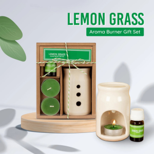 Aroma Oil Burner Gift Set ( Lemon Grass )