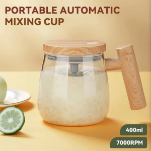 Electric Mixing Cup, 13.5oz Self Stirring Coffee Mug, High Borosilicate Glass Electric High Speed Mixing Cup
