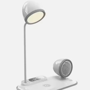 Multipurpose 3 In 1 Desk Lamp With 15W Wireless Charger And Bluetooth Speaker & Mic For Calls