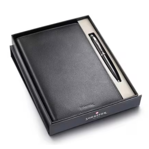 SHEAFFER Ballpoint Pen with Leather Notebook