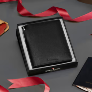 Sheaffer Sentinel Ballpoint Pen with Leather Passport Holder