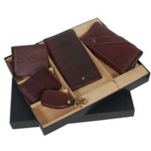 Leather Brown Corporate Gift Set