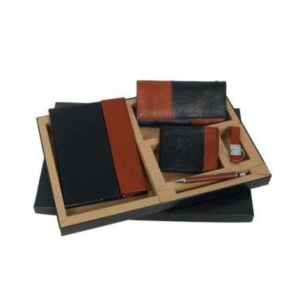 Corporate Gift Set – Pure Leather Diary, Ladies Wallet, Gents Wallet, Keychain, Pen in Elegant Box