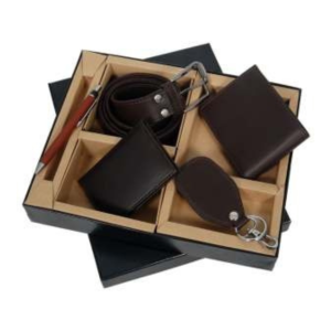 Leatherette Corporate 5 in 1 Belt Set Gift Set