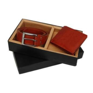 2 in 1 Tan Leatherette Set