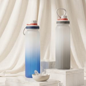 GAZE – 1 Litre Camouflaged Borosilicate Glass Bottle